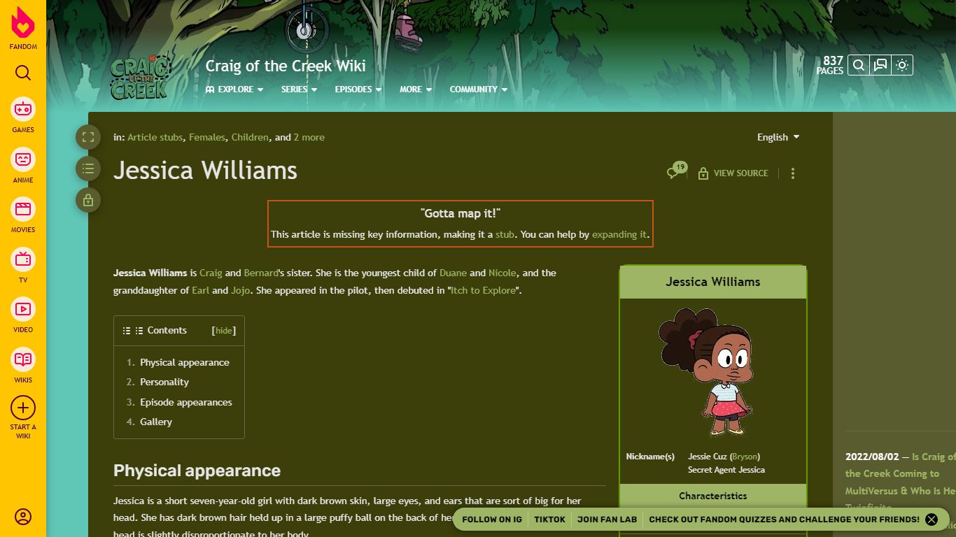 Jessica Williams | Craig of the Creek Wiki | Fandom