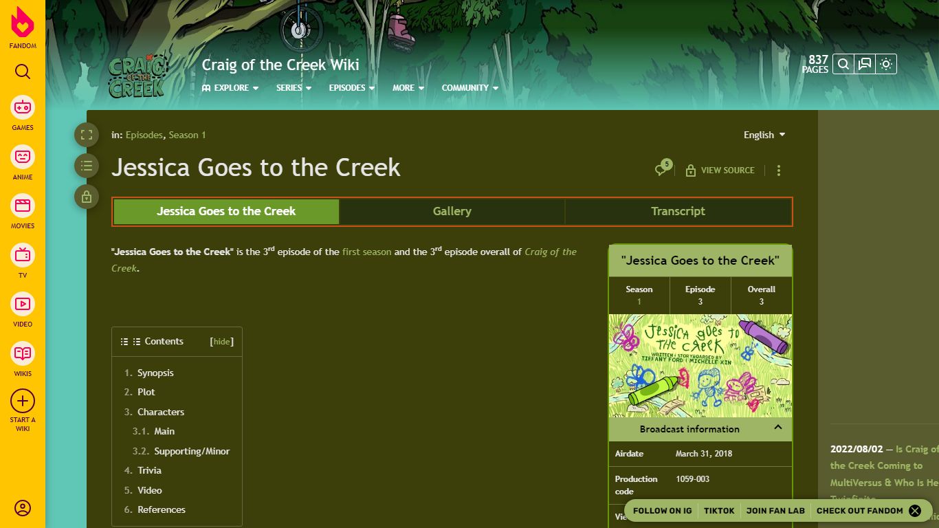 Jessica Goes to the Creek | Craig of the Creek Wiki | Fandom