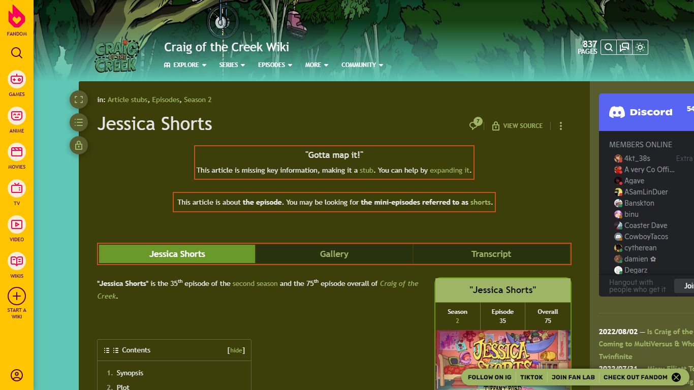 Jessica Shorts | Craig of the Creek Wiki | Fandom